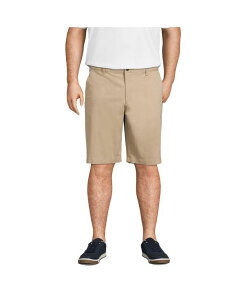 �����Y�G���h �����Y �{�g���X �n�[�t�p���c�E�V���[�c �g�[�� �V���[�g�p���c Lands' End Big & Tall 11 Comfort Waist Comfort First Knockabout Chino Shorts Khaki �J�[�L