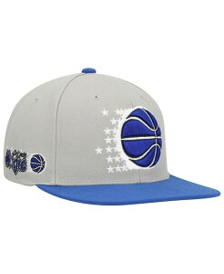 �~�b�`�F��&�l�X �����Y �A�N�Z�T���[ �X�q Mitchell & Ness Men's Gray Blue Orlando Magic Hardwood Classics Essentials 2.0 Snapback Hat Gray Blue �O���[