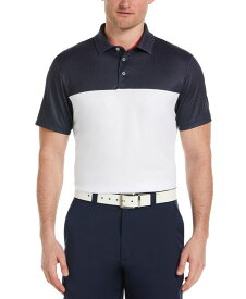【送料無料】 ピージーエーツアー メンズ ポロシャツ トップス Men's Airflux Colorblock Short-Sleeve Golf Polo Shirt Peacoat