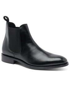 【送料無料】 アンソニー ヴィア メンズ ブーツ・レインブーツ シューズ Men's Jefferson Chelsea Leather Pull Up Boots Black
