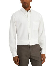 【送料無料】 クラブルーム メンズ シャツ トップス Men's Regular Fit Traveler Dress Shirt, Created for Macy's White