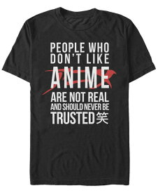 【送料無料】 フィフスサン メンズ Tシャツ トップス Men's Anime People Short Sleeve Crew T-shirt Black