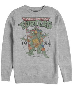 �t�B�t�X�T�� �����Y �g�b�v�X T�V���c �t���[�X Fifth Sun Men's Teenage Mutant Ninja Turtles Group Elite Crew Fleece Pullover T-shirt Atheletic Heather �w�U�[