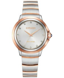 【送料無料】 シチズン レディース 腕時計 アクセサリー Eco-Drive Women's Ceci Diamond Accent Two-Tone Stainless Steel Bracelet Watch 32mm Two-tone