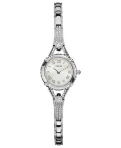 �Q�X ���f�B�[�X �A�N�Z�T���[ �r���v GUESS Watch Women's Silver Tone Bracelet 22mm U0135L1 No Color �V���o�[