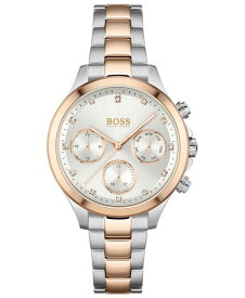 【送料無料】 ボス レディース 腕時計 アクセサリー Women's Hera Two-Tone Stainless Steel Bracelet Watch 38mm Silver & Rose Gold