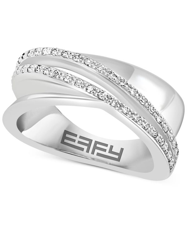 正規品送料無料 エフィー レディース リング アクセサリー EFFYreg; Diamond Crossover Statement Ring (1 ct. in Sterling Silver Sterling Silver