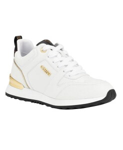 QX fB[X V[Y Xj[J[ S GUESS Women's Kadlin Logo Detailed Retro Jogger Sneakers White Logo Multi zCg