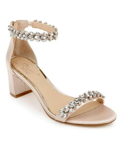 �W���E�F���_�O���C�~�V���J ���f�B�[�X �V���[�Y �T���_�� �q�[�� Jewel Badgley Mischka Women's Bronwen Block Heel Evening Sandals Champagne �V�����p��