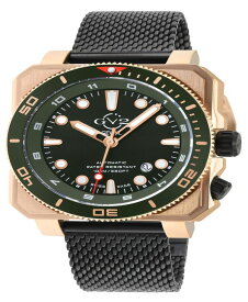 【送料無料】 ジェビル メンズ 腕時計 アクセサリー Men's Xo Submarine Swiss Automatic Black Stainless Steel Bracelet Watch 44mm Rose