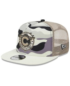 【送料無料】 ニューエラ メンズ 帽子 アクセサリー Men's White Chicago Cubs Chrome Camo A-Frame 9FIFTY Trucker Snapback Hat White