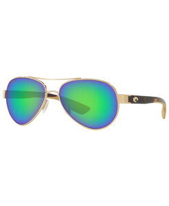 【送料無料】 コスタデルマール レディース サングラス・アイウェア アクセサリー Unisex Polarized Sunglasses, LORETO 64 ROSE GOLD/GREEN MIR 580P