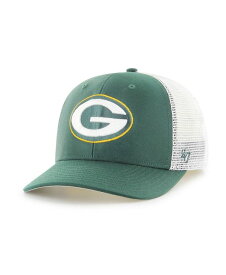 【送料無料】 47ブランド メンズ 帽子 アクセサリー Men's Green and White Green Bay Packers Trophy Trucker Flex Hat Green, White