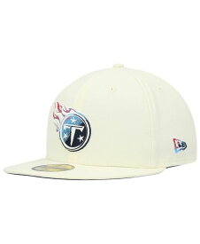 【送料無料】 ニューエラ メンズ 帽子 アクセサリー Men's Cream Tennessee Titans Chrome Color Dim 59FIFTY Fitted Hat Cream