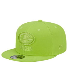 【送料無料】 ニューエラ メンズ 帽子 アクセサリー Men's Neon Green Green Bay Packers Color Pack Brights 9FIFTY Snapback Hat Neon Green