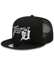 【送料無料】 ニューエラ メンズ 帽子 アクセサリー Men's Black Detroit Tigers Street Trucker 9FIFTY Snapback Hat Black