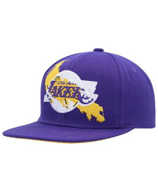 【送料無料】 ミッチェル&ネス メンズ 帽子 アクセサリー Men's Purple Los Angeles Lakers Paint By Numbers Snapback Hat Purple