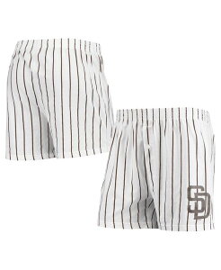 �R���Z�v�c �X�|�[�c �����Y �{�g���X �n�[�t�p���c�E�V���[�c �V���[�g�p���c Concepts Sport Men's White San Diego Padres Vigor Pinstripe Boxer Shorts White �z���C�g