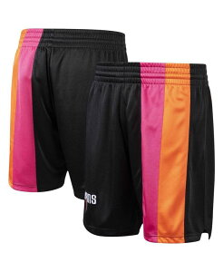 �~�b�`�F��&�l�X �����Y �{�g���X �n�[�t�p���c�E�V���[�c �V���[�g�p���c Mitchell & Ness Men's Black Miami Heat 2005/06 Hardwood Classics Authentic Shorts Black �u���b�N