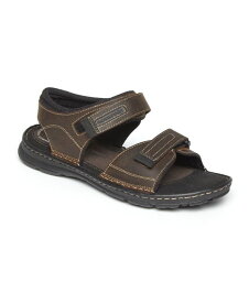 【送料無料】 ロックポート メンズ サンダル シューズ Men's Darwyn Quarter Strap Sandals Brown II