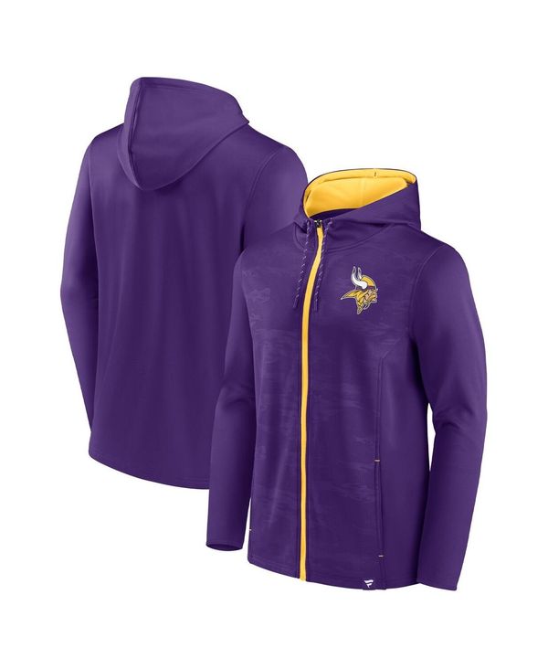【送料無料】 ファナティクス メンズ パーカー・スウェット アウター Men´s Branded Purple Gold Minnesota Vikings Ball Carrier Full-Zip Hoodie Purple Gold