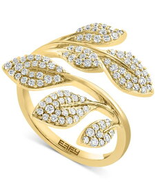 【送料無料】 エフィー レディース リング アクセサリー EFFY&reg; Diamond Vine Motif Bypass Ring (5/8 ct. t.w.) in 14k Gold 14K Gold
