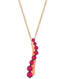 【送料無料】 ル ヴァン レディース ネックレス・チョーカー・ペンダントトップ アクセサリー Ruby (3/4 ct. t.w.) 18" Pendant Necklace in 14k Rose Gold Ruby