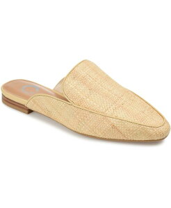 yz Wl RNV fB[X pvX V[Y Women's Akza Wide Width Slip On Square Toe Mules Flats Beige