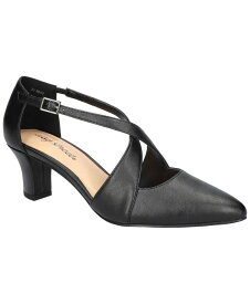 【送料無料】 イージーストリート レディース パンプス シューズ Women's Elegance Cross Strap Front Pumps Black