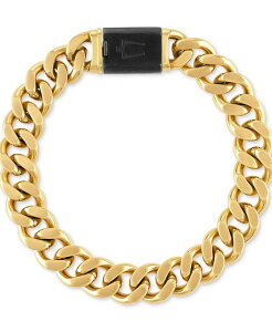 �u���o �����Y �A�N�Z�T���[ �r���v T�V���c Bulova Men's Classic Curb Chain Bracelet-Plated Stainless Steel Gold �S�[���h