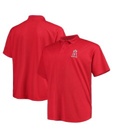 【送料無料】 ファナティクス メンズ ポロシャツ トップス Men's Branded Red Los Angeles Angels Big Tall Solid Birdseye Polo Shirt Red