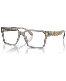 【送料無料】 ヴェルサーチ メンズ サングラス・アイウェア アクセサリー Men's Eyeglasses, VE3339U 53 Opal Gray