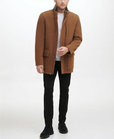 【送料無料】 コールハーン メンズ ジャケット・ブルゾン アウター Men's Wool Plush Car Coat Camel