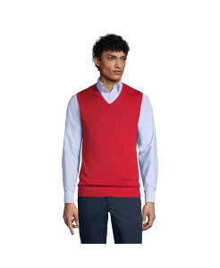 YGh Y AE^[ jbgEZ[^[ xXg Z[^[ Rbg Lands' End Men's School Uniform Cotton Modal Sweater Vest Red bh