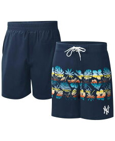 【送料無料】 カール バンクス メンズ ハーフパンツ・ショーツ 水着 Men's Navy New York Yankees Breeze Volley Swim Shorts Navy