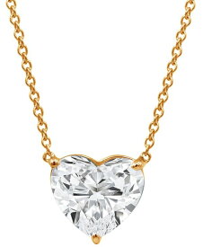 【送料無料】 バッジェリーミシュカ レディース ネックレス・チョーカー・ペンダントトップ アクセサリー Certified Lab Grown Diamond Heart-Cut Solitaire 18" Pendant Necklace (3 ct. t.w.) in 14k Gold Yellow Gold