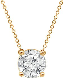 【送料無料】 バッジェリーミシュカ レディース ネックレス・チョーカー・ペンダントトップ アクセサリー Certified Lab Grown Diamond Solitaire 18" Pendant Necklace (3 ct. t.w.) in 14k Gold Yellow Gold