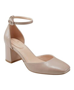 【送料無料】 バンドリーノ レディース パンプス シューズ Women's Lets Add Square Toe Block Heel Ankle Strap Pumps Beige - Faux Leather - Polyurethane
