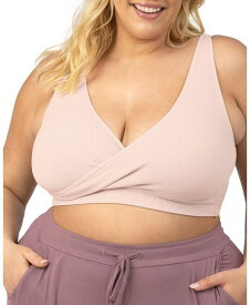 【送料無料】 キンドリッド ブレイブリー レディース ブラジャー アンダーウェア Women's Busty Sublime Adjustable Crossover Nursing & Lounge Bra - Fits Sizes 42E-46I Soft pink