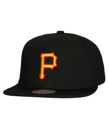 【送料無料】 ミッチェル&ネス メンズ 帽子 アクセサリー Men's Black Pittsburgh Pirates Cooperstown Collection Evergreen Snapback Hat Black