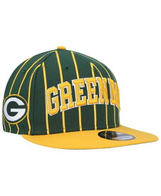 【送料無料】 ニューエラ メンズ 帽子 アクセサリー Men's Green, Gold Green Bay Packers Pinstripe City Arch 9FIFTY Snapback Hat Green, Gold