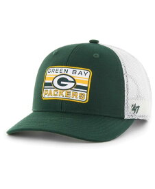 【送料無料】 47ブランド メンズ 帽子 アクセサリー Men's Green, White Green Bay Packers Drifter Adjustable Trucker Hat Green, White