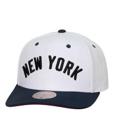 【送料無料】 ミッチェル&ネス メンズ 帽子 アクセサリー Men's White New York Yankees Cooperstown Collection Pro Crown Snapback Hat White