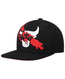 【送料無料】 ミッチェル&ネス メンズ 帽子 アクセサリー Men's Black Chicago Bulls Paint By Numbers Snapback Hat Black