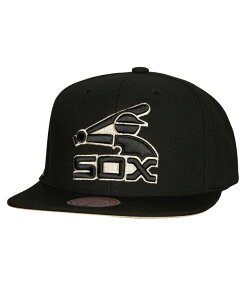 �~�b�`�F��&�l�X �����Y �A�N�Z�T���[ �X�q Mitchell & Ness Men's Black Chicago White Sox Cooperstown Collection True Classics Snapback Hat Black �u���b�N