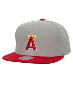 �~�b�`�F��&�l�X �����Y �A�N�Z�T���[ �X�q Mitchell & Ness Men's Gray California Angels 1989-1992 Cooperstown Collection Away Snapback Hat Gray �O���[