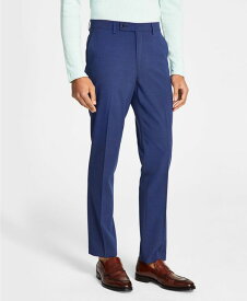 【送料無料】 ベンシャーマン メンズ カジュアルパンツ ボトムス Men's Skinny-Fit Stretch Suit Pants Navy Solid