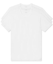 【送料無料】 カルバンクライン メンズ Tシャツ トップス Men's 3-Pack Cotton Stretch Crewneck T-Shirts White