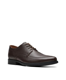 【送料無料】 クラークス メンズ オックスフォード シューズ Men's Collection Whiddon Apron Oxford Dress Shoes Dark Brown Tumbled Leather