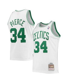 【送料無料】 ミッチェル&ネス メンズ シャツ トップス Men's Paul Pierce White Boston Celtics 2007-08 Hardwood Classics Swingman Jersey White